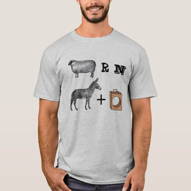 Funny Insult Rebus T-Shirt (Front)