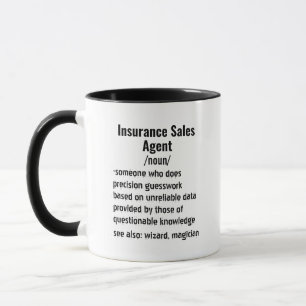 Funny Insurance Sales Agent Definition gifts Mug