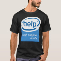 Funny Intel Parody Logo Computer Tech Support Esse