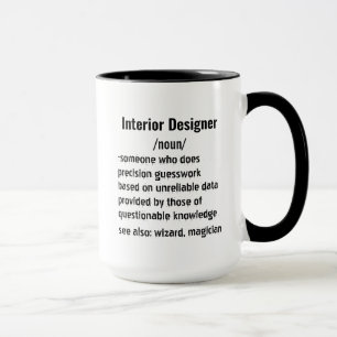 Funny Interior Designer Definition gifts men women Mug