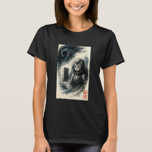 Funny Interstellar Cat Astronaut Kitten Space Sci- T-Shirt