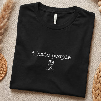 Funny Introvert Anti-Social Humour Simple T-Shirt