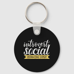 Funny Introvert Antisocial Sarcastic Quote Gift Key Ring