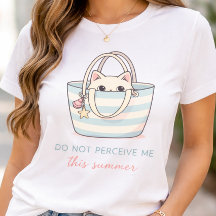 Funny Introvert Cat Shirt Do Not Perceive Me