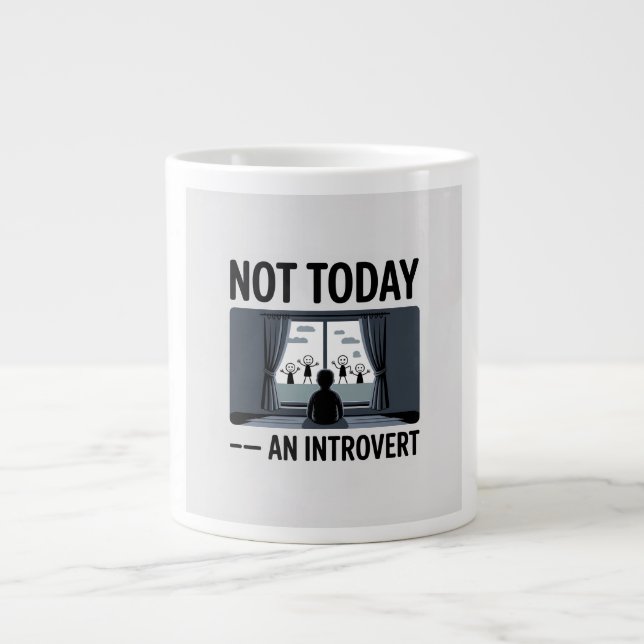 Funny Introvert Coffee Mug — "Not Today" Gift for  (Front)