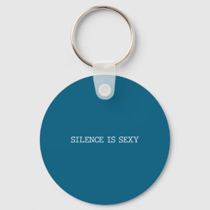 Funny Introvert Humor Quote For Quiet People Silen Key Ring
