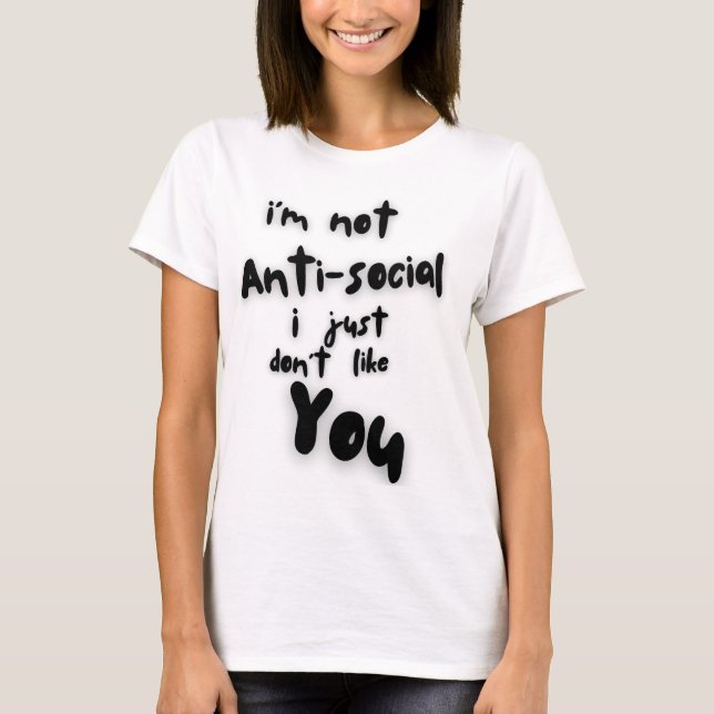 Funny Introvert  Saying T-Shirt (Front)