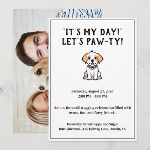 Funny Invitation   dog mum   dog dad