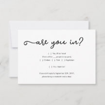 Funny Invitation Reply Card Insert