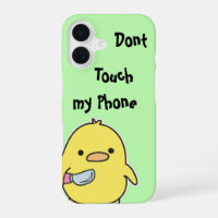 Funny iPhone Case – Don’t Touch My Phone!