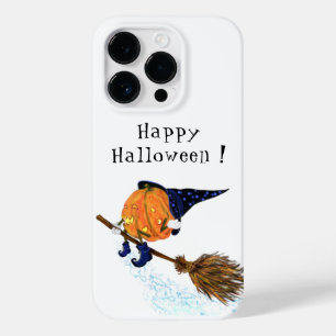 Funny iPhone Case Halloween Witch Pumpkin Flying