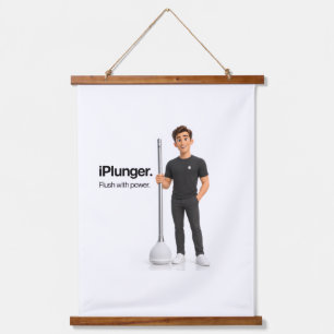Funny iPlunger Tech Parody Bathroom Poster Art Hanging Tapestry