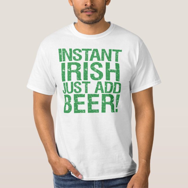 Funny Irish beer humour T-Shirt (Front)