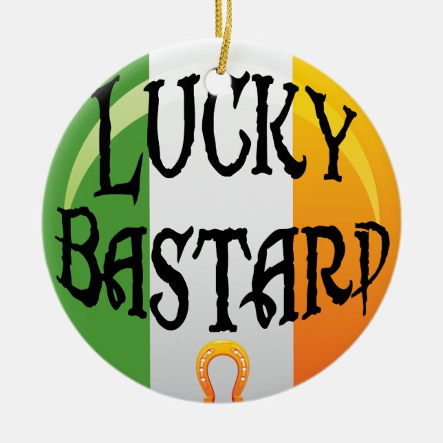 Funny Irish Christmas Ornament (Front)