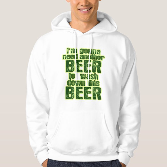 Funny Irish Drinking Humour Hoodie (Front)