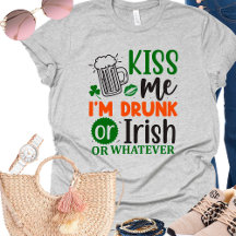 Funny Irish Drinking Kiss Me St Patricks Day 