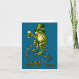 Funny irish frog feck liver st patrick’s dayFunny Card