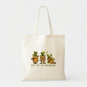 Funny Irish Gnomes Shenanigans St Patrick's Day Tote Bag