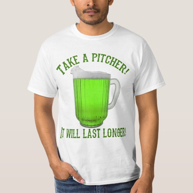 Funny Irish Green Beer T-Shirt (Front)