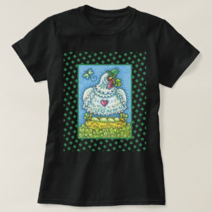 FUNNY IRISH HEN, EGGS AND SHAMROCKS CUTE CHICKEN T-Shirt