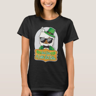 Funny Irish I Was A Little Bit Taller Llama St Pat T-Shirt