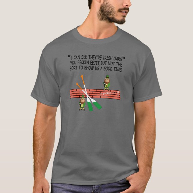 Funny Irish leprechauns T-Shirt (Front)
