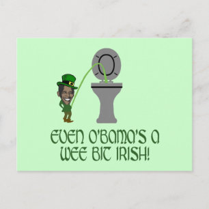 Funny Irish Obama Postcard