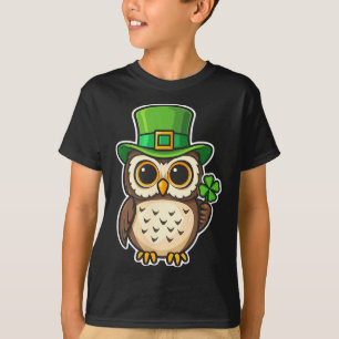 Funny irish owl st patrick's day lucky charm T-Shirt