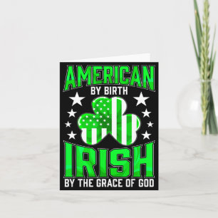 Funny Irish Pride St Patrick's Day Celtic Green Sh Card