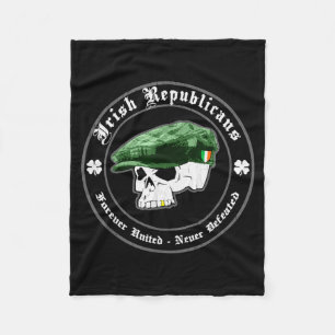 Funny Irish Republicans Vintage Distressed Ireland Fleece Blanket