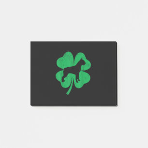 Funny Irish Shamrock Leaf Boston Terrier Post-it Notes