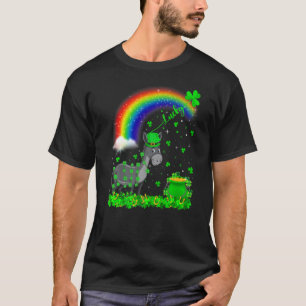 Funny Irish Shamrock Rainbow Lucky Mule St Patrick T-Shirt