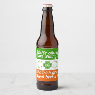 Funny Irish St. Patrick's Day Beer Label