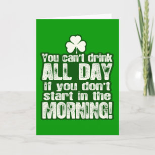 Funny Irish St Patrick's Day Card