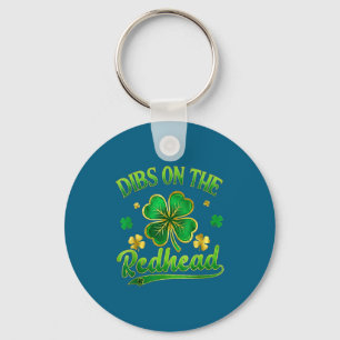 Funny irish st patricks day shamrock dibs on the key ring