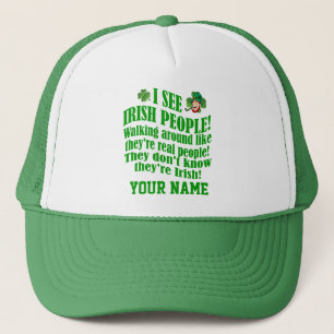 Funny Irish, St Patrick's day Trucker Hat