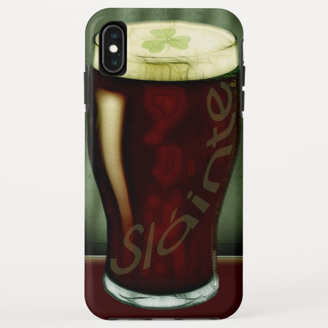 Funny Irish Stout Slainte Glass Case-Mate iPhone Case (Back)