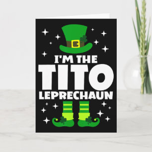 Funny Irish Tito Leprechaun Happy St Patricks Day Card