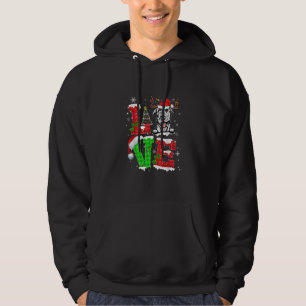 Funny Irish Wolfhound Dog Tree Christmas Lights Xm Hoodie