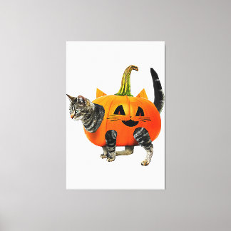 Funny Irish Wolfhound Skeleton Dog Walking Hallowe Canvas Print