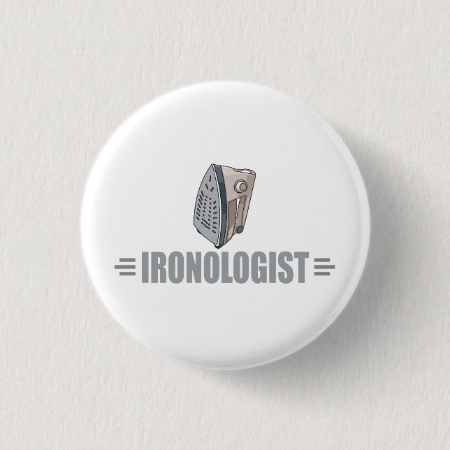 Funny Ironing 3 Cm Round Badge (Front)