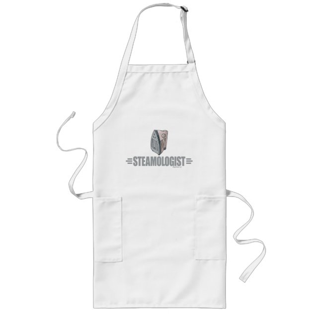 Funny Ironing Long Apron (Front)
