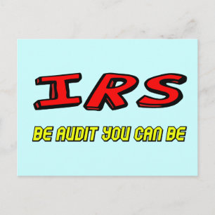 Funny IRS Audit T-shirts Gifts Postcard