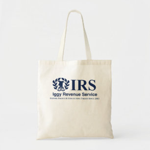 Funny IRS Iggy Revenue Service Italian Greyhound Tote Bag