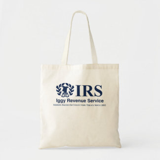 Funny IRS Iggy Revenue Service Italian Greyhound Tote Bag