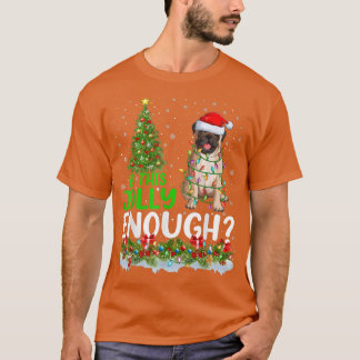 Funny Is This Jolly Enough Santa Pug Dog Christmas T-Shirt