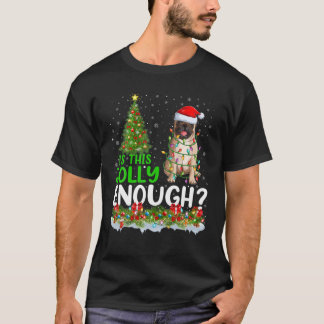 Funny Is This Jolly Enough Santa Pug Dog Christmas T-Shirt