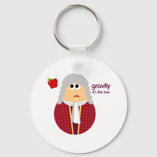 Funny Isaac Newton Keychain