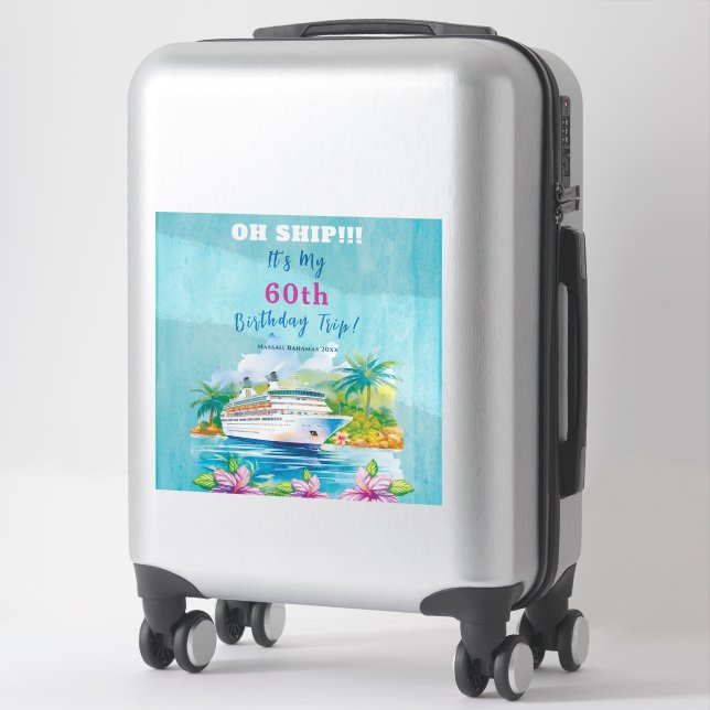 Funny Island Beach 60th Birthday Cruise (Suitcase)