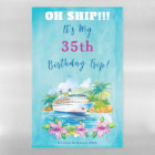 Funny Island Beach Birthday Cruise Ship Door